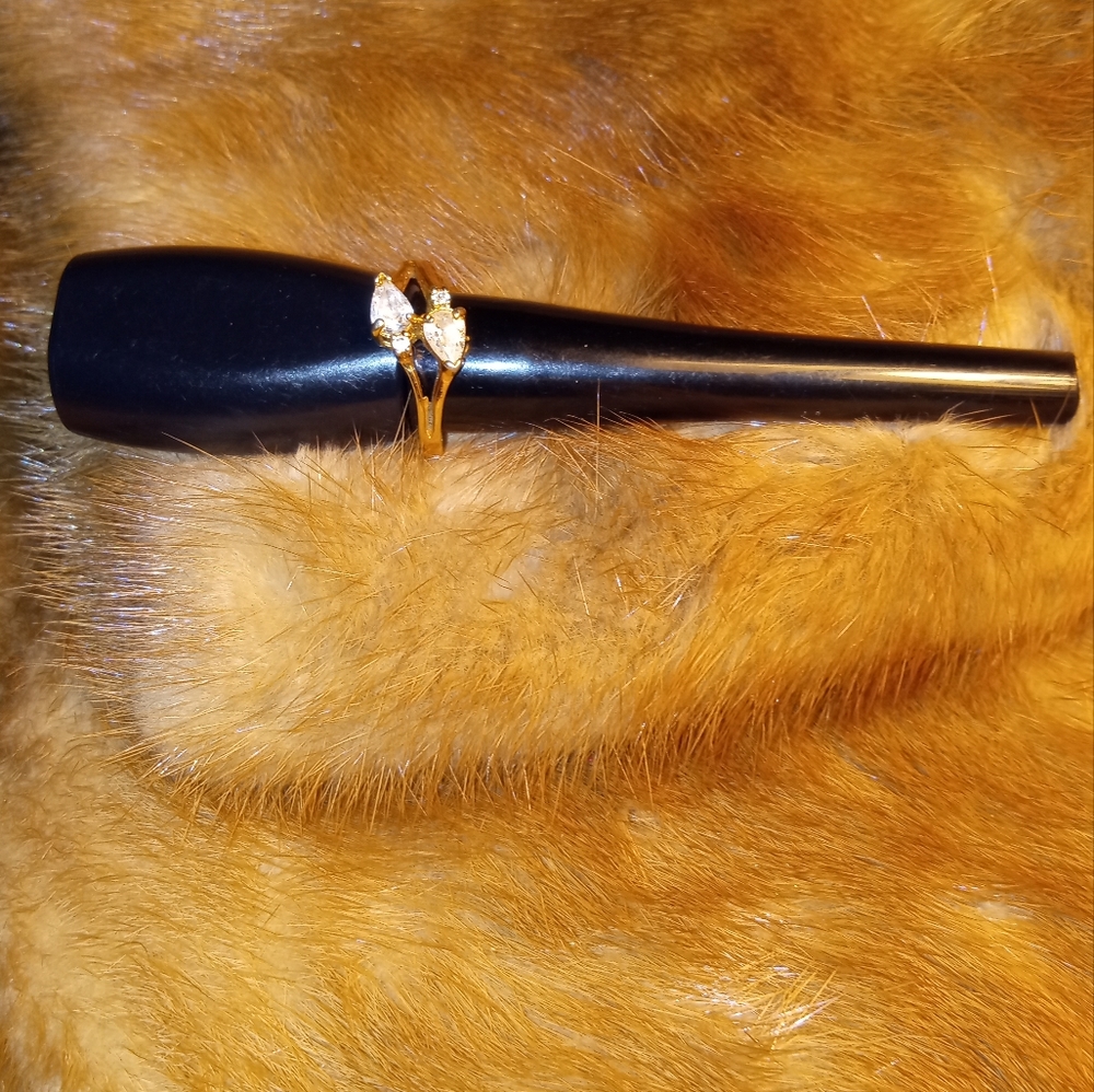 Gold feather ring